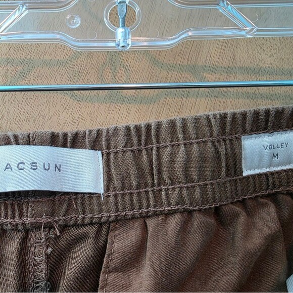 PacSun Brown Flat Front Shorts Relaxed Fit Mens M - Picture 3 of 3